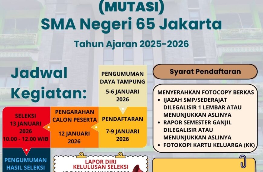 PENGUMUMAN PENERIMAAN MUTASI MURID SMA&hellip;